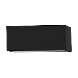Applique Biemissione Esterno Moderna Spongano Alluminio Nero Led
