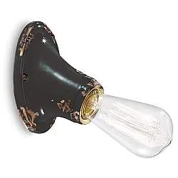 Applique Vintage nera 11 cm Ferroluce