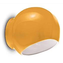 Applique Ayrton gialla 21 cm Ferroluce