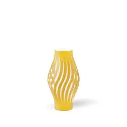 Lampada Da Scrivania Moderna Helios Polilux ® Ocra Pastello 1 Luce E14