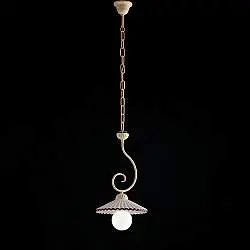 Lampadario Rustico Country Chic Decape Con Ceramica Vietrese 1 Luce Lybra