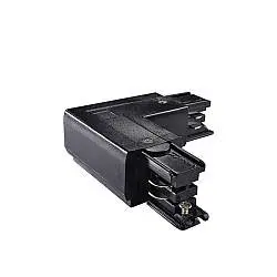 Giunto a L per binario trifase Link Trimless nero 10,1 cm Ideal Lux