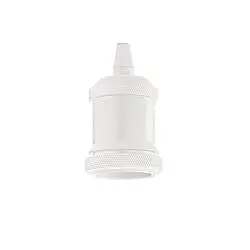 Portalampada Metallo Bianco 1 Luce E27